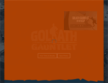 Tablet Screenshot of goliathgauntlet.com